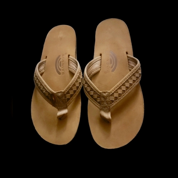 Rainbow Woven Strap Sandals - Tan - Picture 5 of 7